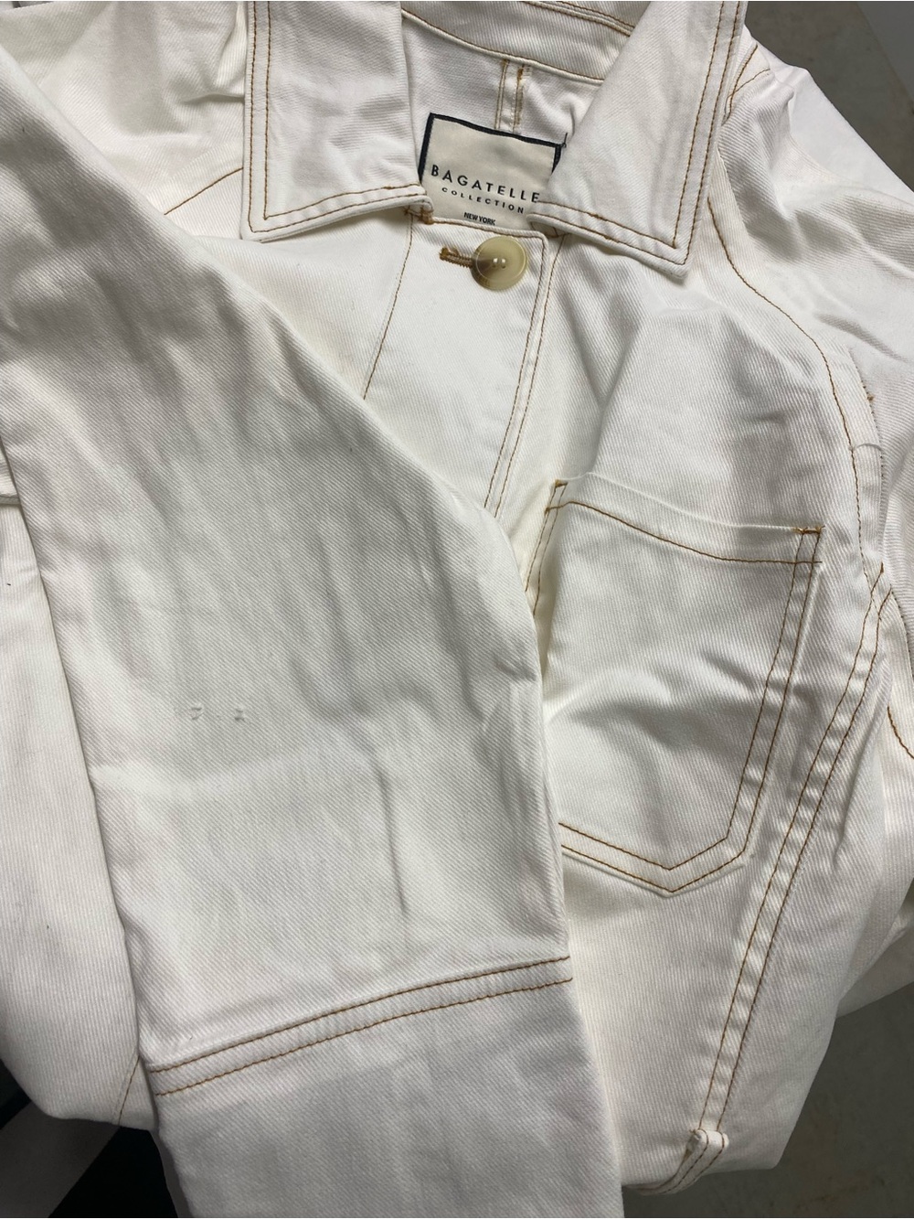 Bagatelle Belted Utility Jacket Cream Neutral Fall Coat - Picture 13 of 15